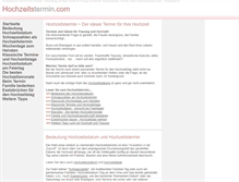 Tablet Screenshot of hochzeitstermin.com